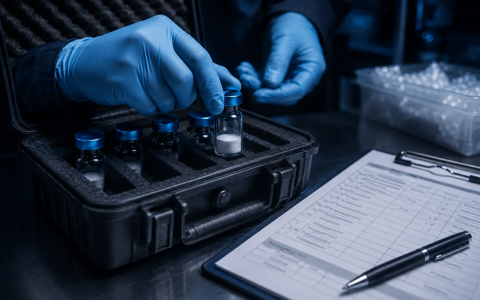 Chain-of-custody documentation and controlled handling